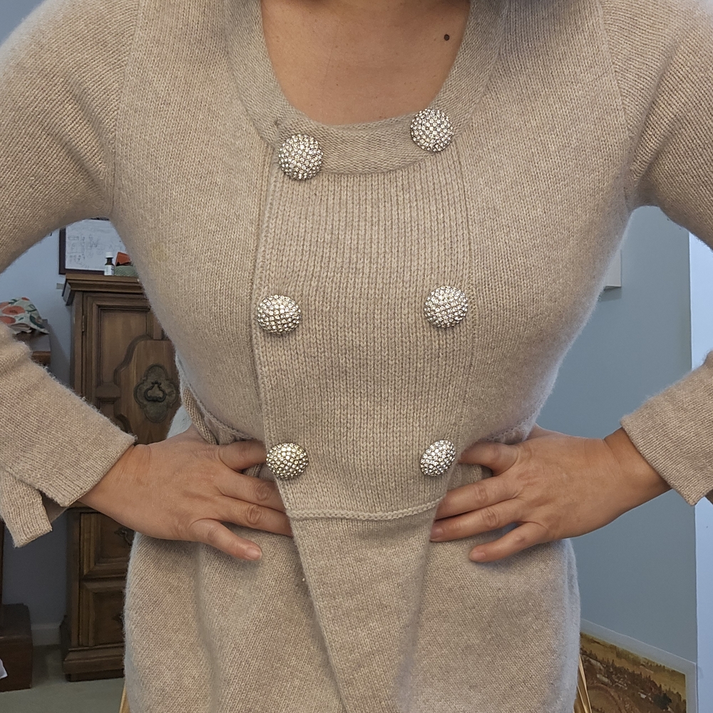 Vintage J. Crew Light Gray Knit Sweater